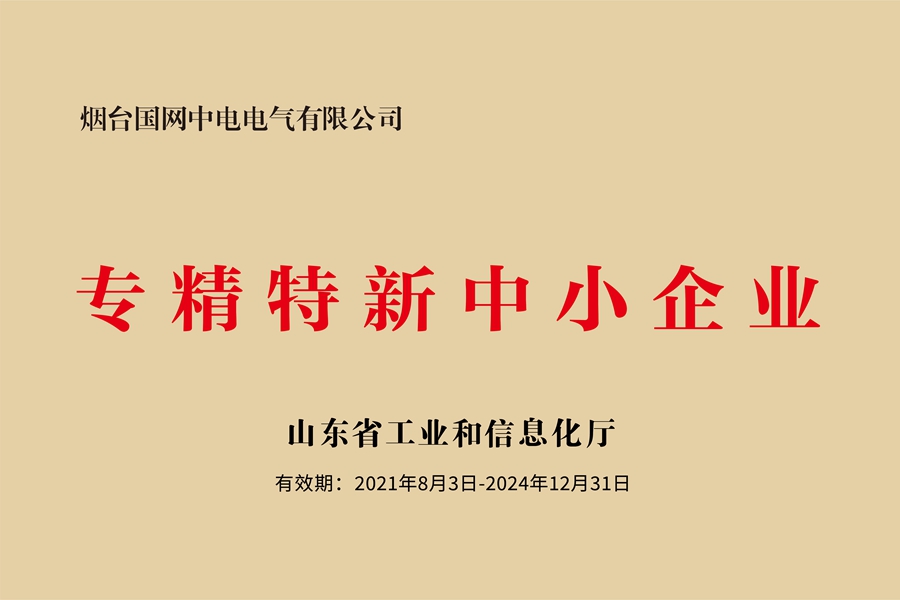 国网中电公司：山东省专精特新中小企业